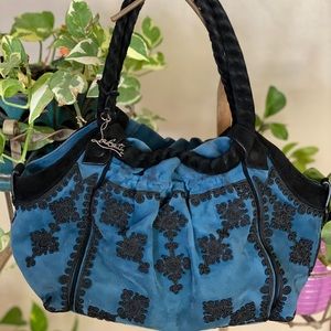 Christian Louboutin limited edition suede hobo bag